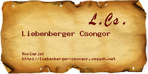 Liebenberger Csongor névjegykártya
